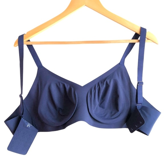 Knix Evolution V-neck Bra Size 5 Navy Convertible Straps NWOT - Picture 7 of 10